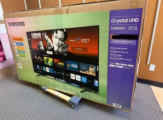 85 Samsung TV smart 4K HDTV 120 Hz $55 down on Financing for delivery six month warranty