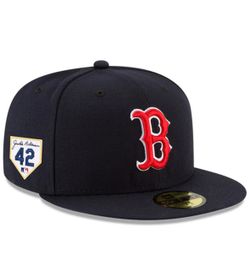 New Era Boston Red Socks Jackie Robinson Patch Fitter Hat 7 7/8