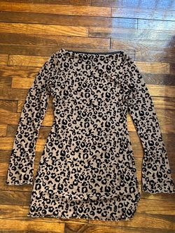 H&M  Cheetah Print Dress Size 8