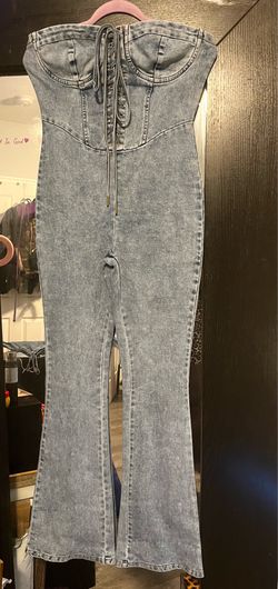 New! Ladies Denim Jumpsuit