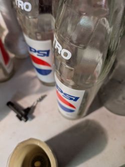 Pepsi glass bottle
