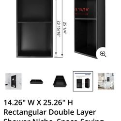 Deer Valley Shower Niche, Wall Recessed Bathroom Cabinet, NEW IN BOX