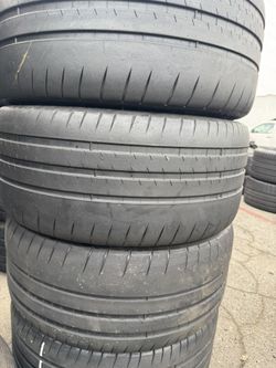 (4) 245/35ZR20 SET OF USED TIRES MICHELIN CUP2 50% LIFE !!
