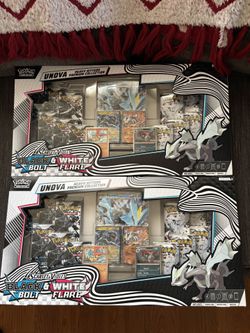 Pokemon Scarlett and Violet Unova Heavy Hitters White Flare, And Black Bolt