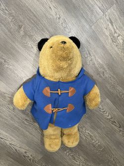 Vintage Eden Paddington Bear 26"  Large Plush Teddy Stuffed Animal 1975.