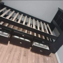 Twin/Twin Bedset W/3 Storage Drawers & Shelf(Mattress Included:$739)