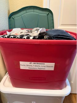 Large Bins of Boys Clothes 3T/4T/5T