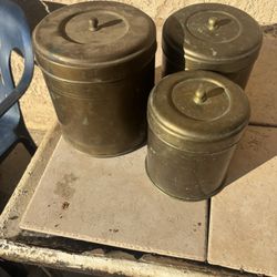 Brass Storage Containers 