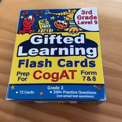 Gifted Learning Flash Cards 3rd Grade 