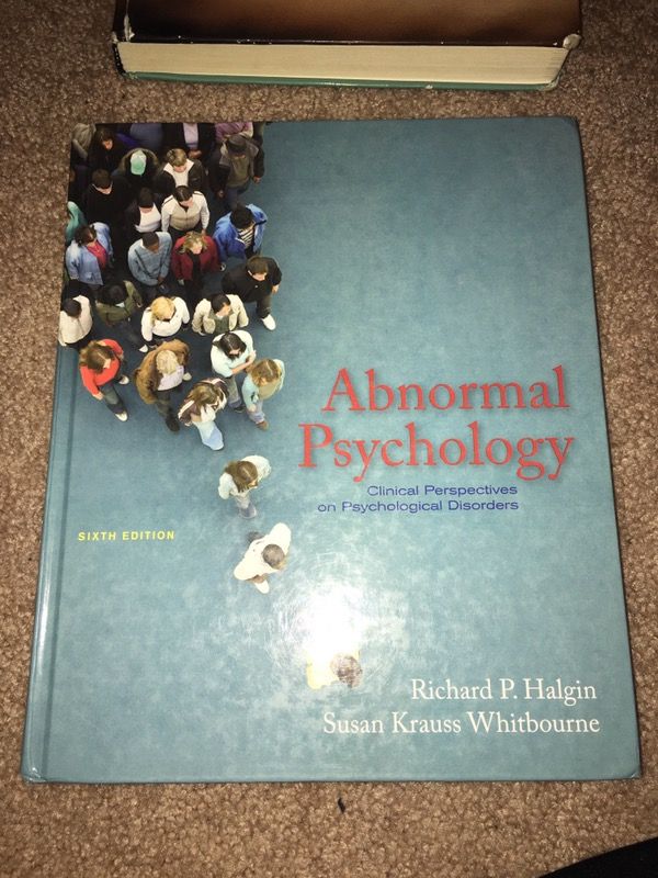 abnormal psychology halgin whitbourne 6th edition Amazon. Com: abnormal psychology: clinical perspectives on.