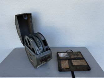 Vintage 35mm Movie Reel and Can