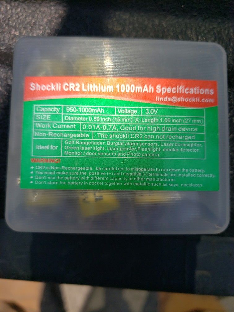 CR2 Lithium 1000mah Battery