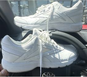 Reebok Slip Resistant Men's White Low Top Athletic Sneaker Lace Up DMXRIDE