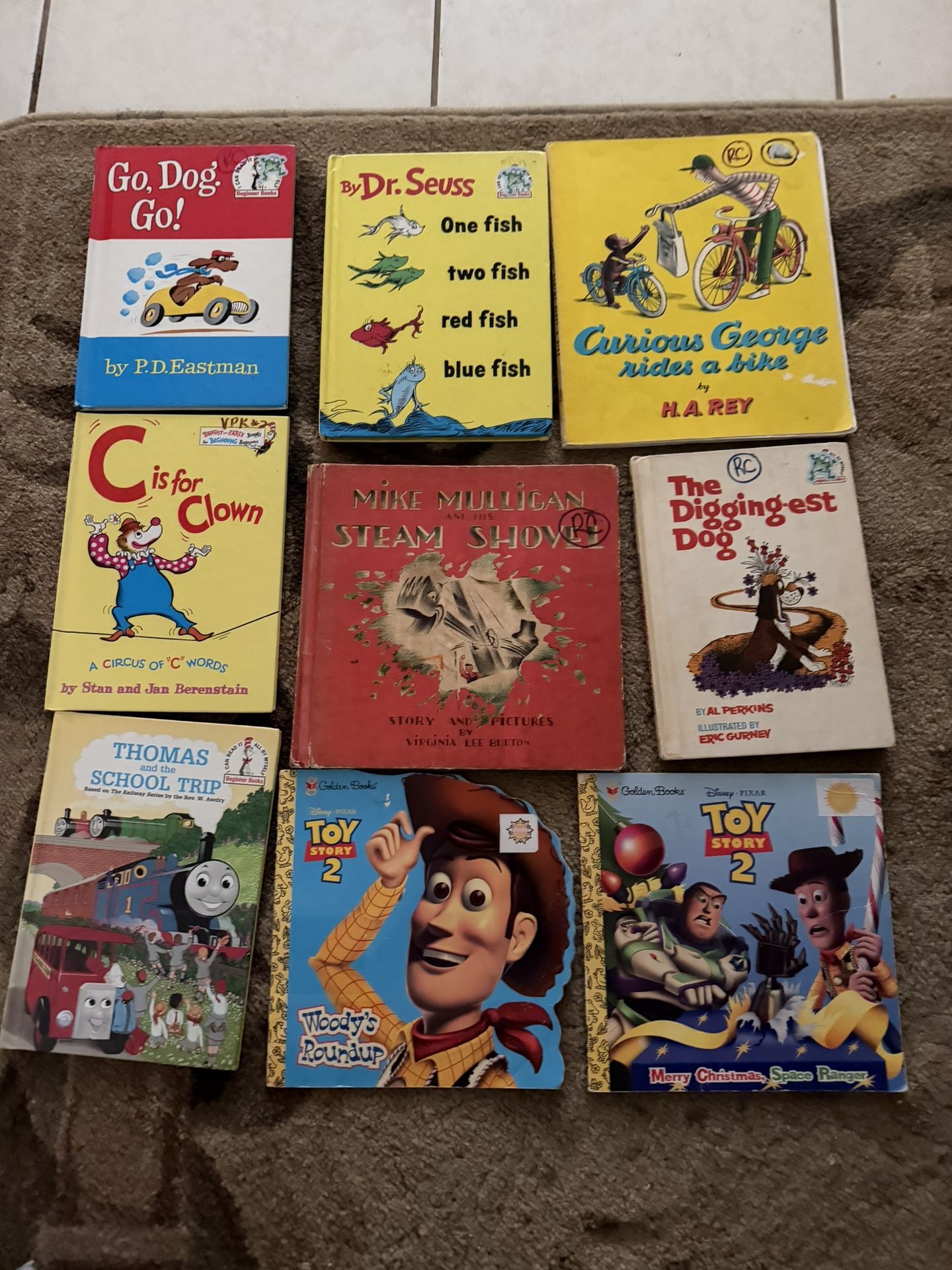 Lot Of Nine Famous Children’s Books Some Vintage