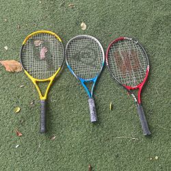 Tennis Rackets 3 Rackets For 3