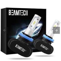 BEAMTECH LED HEADLIGHT BULBS H11 H8 H9