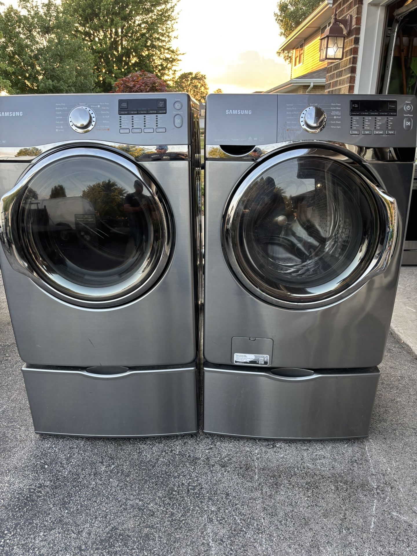 Samsung Washer And Gas Dryer Set