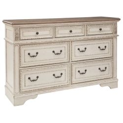 Realyn Chipped White Dresser