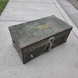 Vintage Antique Military Crate Storage Truck US Navy Home Decor Decoration
