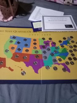 First State Quarters Of The United States Collectors Map 1(contact info removed)