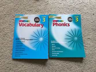 New Spectrum Grade 3 Vocabulary & Phonics Workbooks