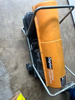 Dayton Oil-Fired Forced Air Heater — 110,000 BTU