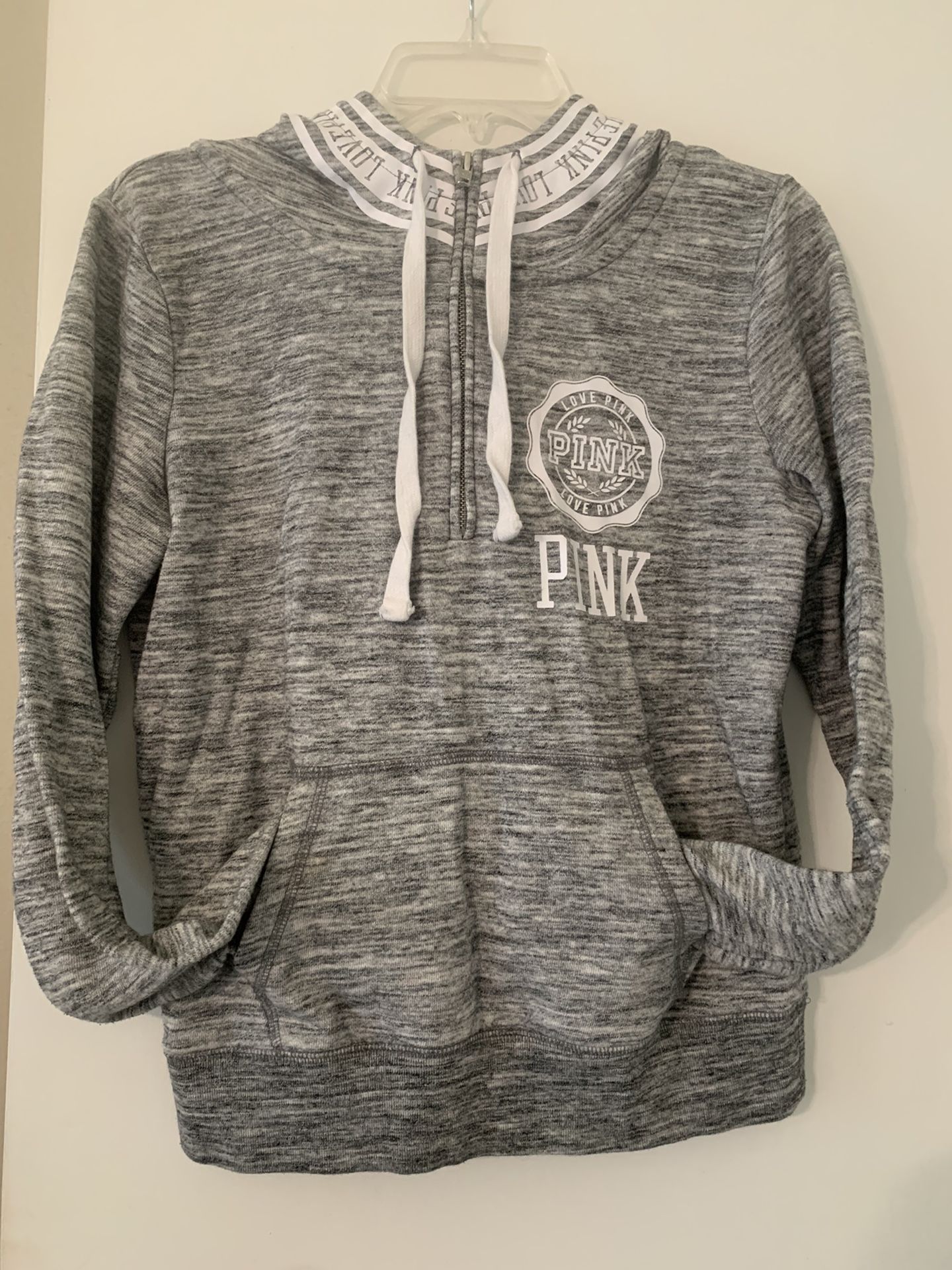 VS PINK Gray Hoodie Size Small 