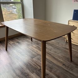 MCM Brown Wood Dining Table 