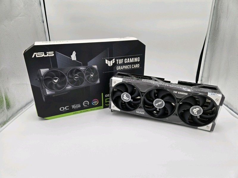 Selling my like new Asus GeForce RTX 5080 TUF OC. Card was bought at Microcenter in 02/2025.