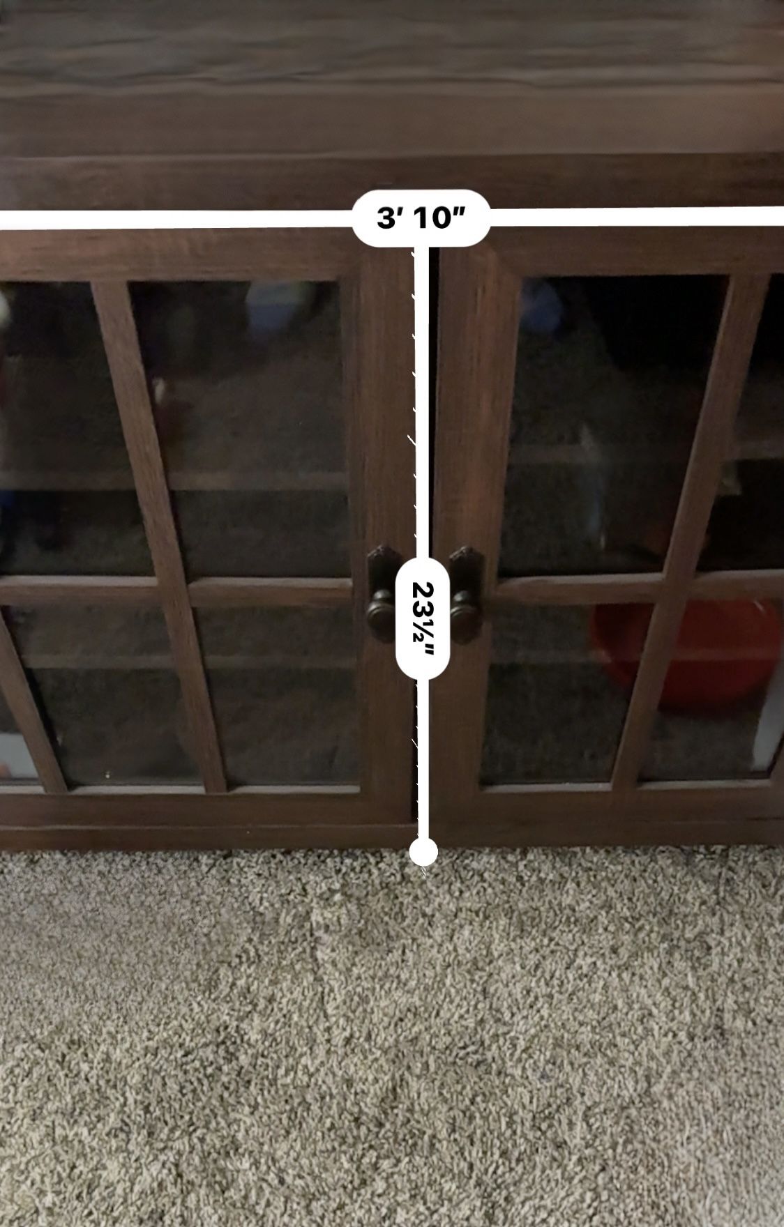 Tv Cabinet / Console  Glass Door 