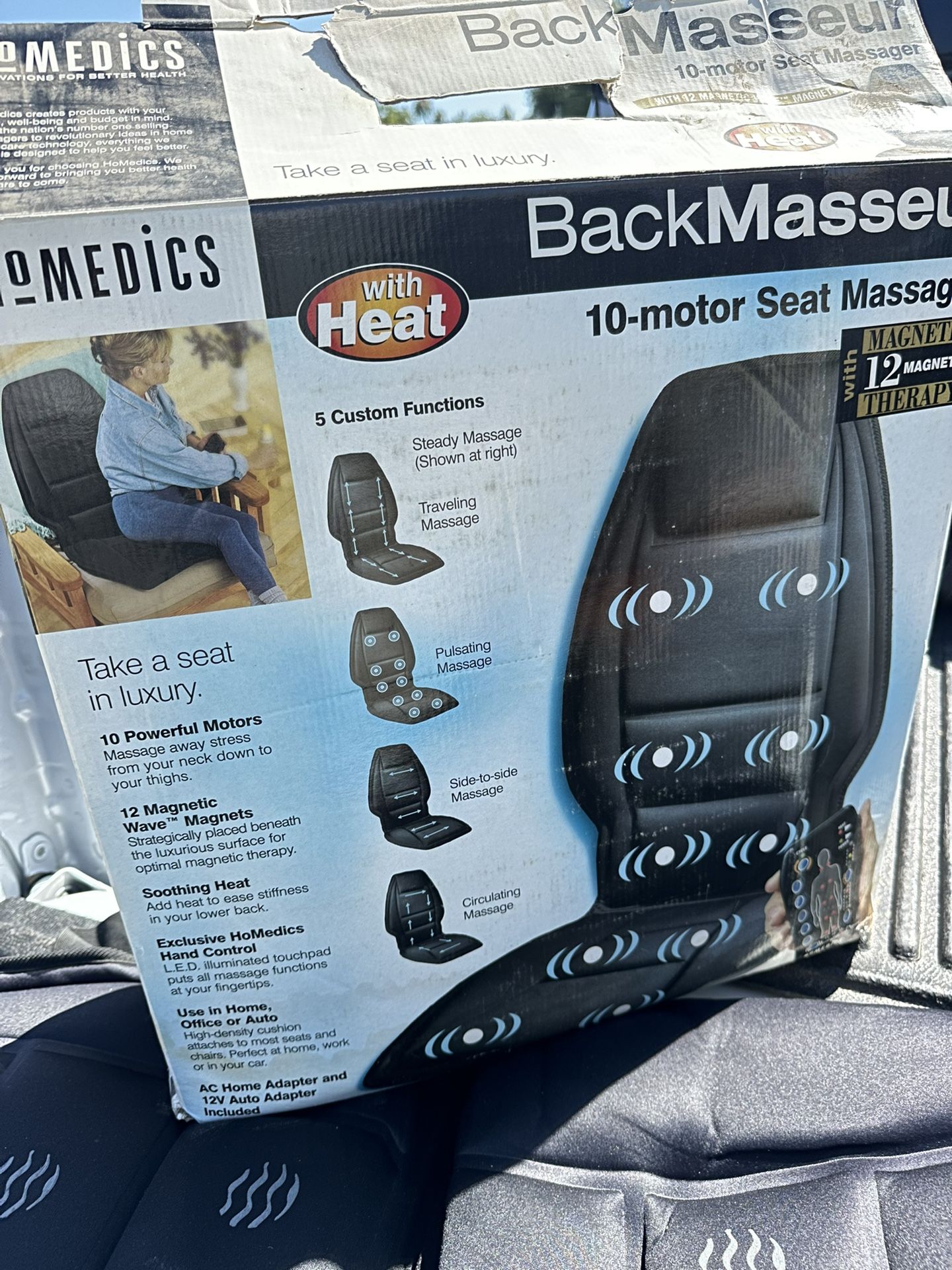 Back Massager Can Be Put On A Chair Or In A Car