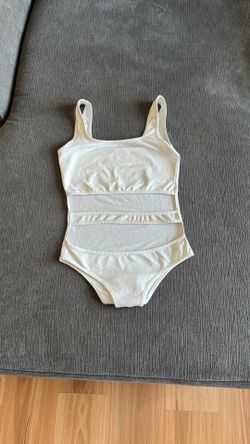 White Cut Out Body Suit