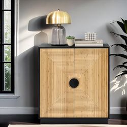 Shoe Rack , Console Table Buffet Cabinet with Storage, Boho Accent Cabinet Storage with Shelves, Mid Century Modern Storage Cabinet, Console Cabinets 