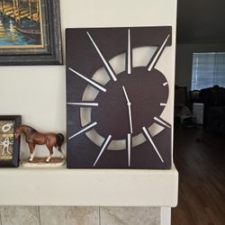 Modern Wooden Wall Clock 