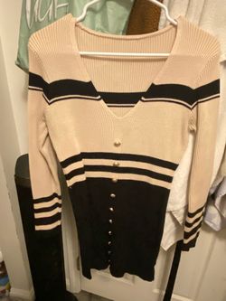 Tan Stripped Dress