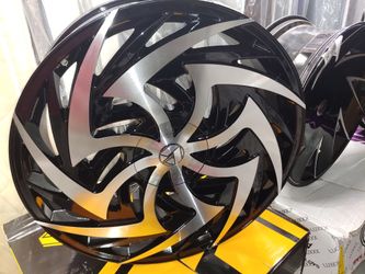 New azara 24s & tires. $10 take home layaway. Ulohos 2940 N Keystone Mon-Sat 10-6pm