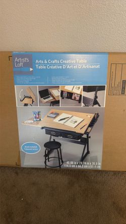 Arts and Crafts Creative Desk-Table with Stool