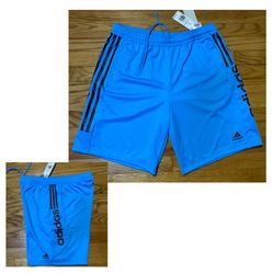 Adidas Men’s Tiro Multi sport Shorts Sz Large Blue & Black MEW! 