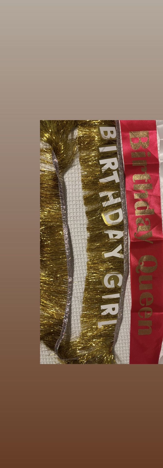Birthday Sash 