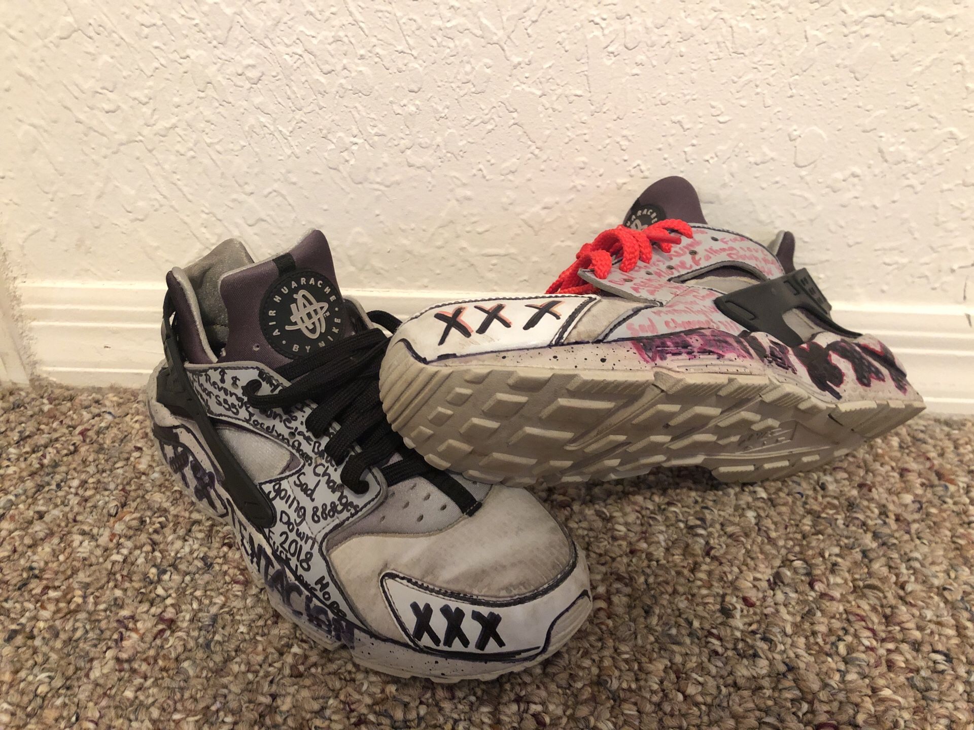 Xxxtentacion huaraches u.s size 9.5 (dirty) for Sale in Brandon, FL -  OfferUp