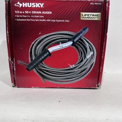 New Husky 1/2 in. x 50 ft. Drain Auger
