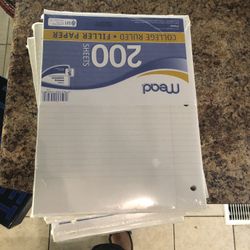Mead College Ruled Paper 12 - 20 Sheet Packs