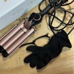 3 Barrel Curling Iron for Beachy Waves