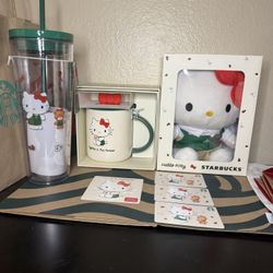 Starbucks Hello Kitty Plushie Collection 