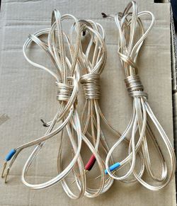 Three "Monster cable" speaker cables. Barely used.