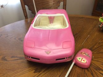 Barbie pink convertible
