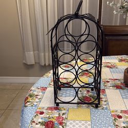 Counter Top 7 bottle wine holder (metal)