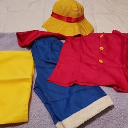 Mens One Piece Monkey D Luffy New World Costume