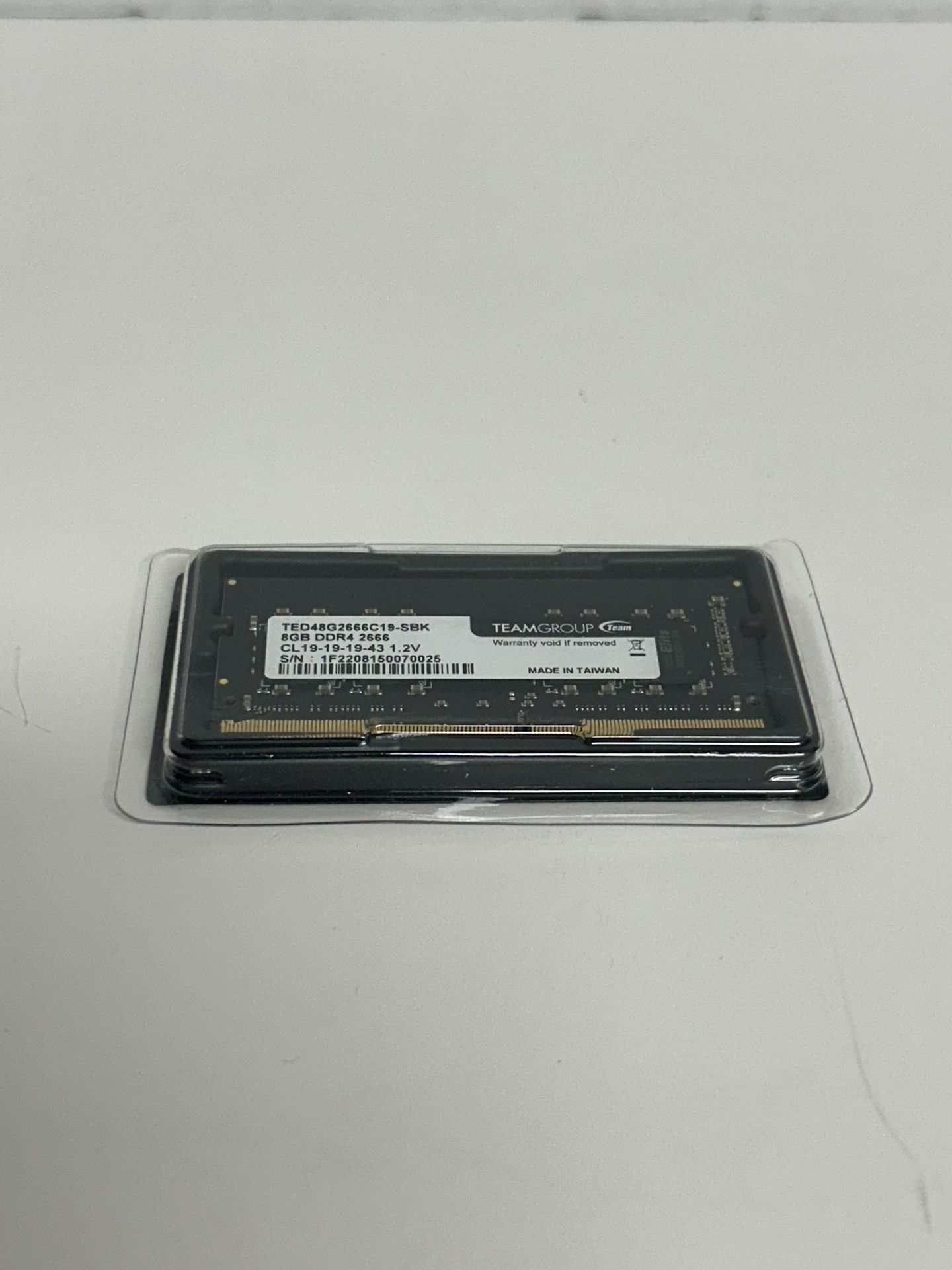 TeamGroup 8GB DDR4 2666MHz RAM TED48G2666C19-SBK