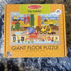 Melissa & Doug Giant Floor Puzzle Big Builder 60 Pieces 36x24 Inches